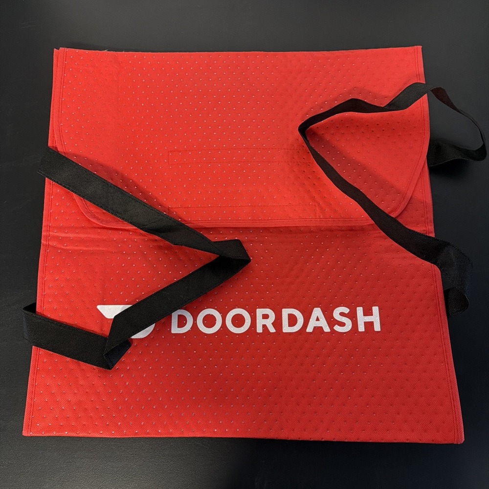 Doordash Large Insulated Pizza Delivery Bag For Top Dashers 19x19x5" Read